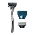 thumbnail image 3 of Harry's Rasoir de Rasage pour Hommes avec 2 Cartouches de Recharge de Lame de Rasoir, Chrome Edition (Lot de 2), 3 of 5