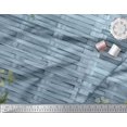 thumbnail image 3 of Soimoi Blue Georgette Viscose Fabric Check,Leaves & Floral Print Sewing Fabric BTY 42 Inch Wide, 3 of 3