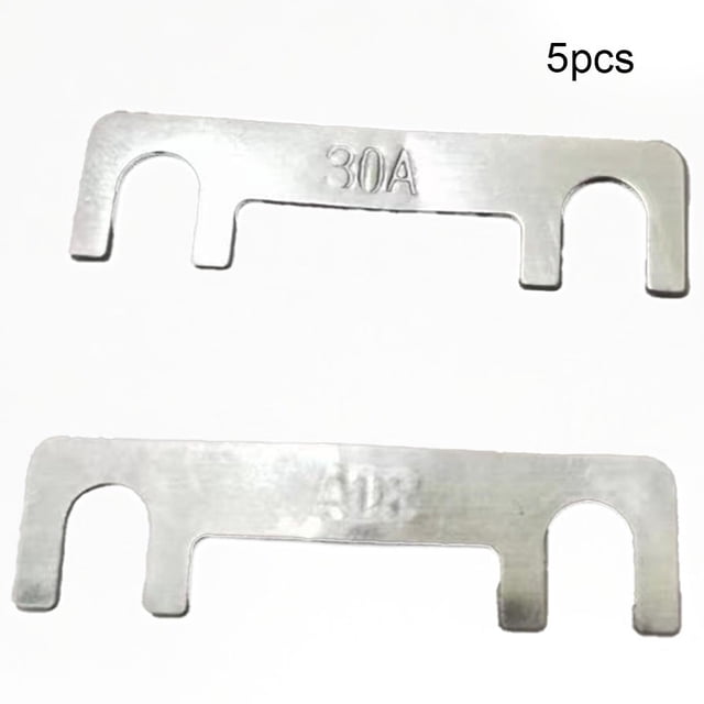 5Pcs Car Fuse Flat Type 32V Fork Bolt Battery Fuse Car Bracket 30A-100A Fuse