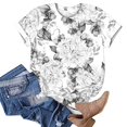 thumbnail image 5 of Économies de Printemps! CEHVOM T-Shirts Graphiques Floraux pour Femmes, T-Shirt à Manches Courtes Imprimé Paysage Floral Boho pour Femmes, Col Rond Décontracté Ample d'Été, T-Shirts Boho Basiques Confortables 2023, 5 of 5