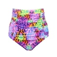 thumbnail image 1 of RELLECIGA Bas de Bikini Froncé Taille Haute pour Femmes, 1 of 7