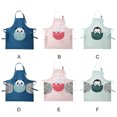 thumbnail image 4 of pitrice Tablier Dessin Animé Tablier Imperméable Ajustable Imprimé Animal Bavoir de Cuisine avec Poche, Type 4, 4 of 7