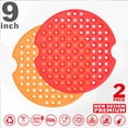 thumbnail image 2 of CEHVOM Doublure Réutilisable pour Friteuse à Air Chaud Poêle Antiadhésive Tapis en Silicone Tapis pour Friteuse à Air 2 Pcs, 2 of 3