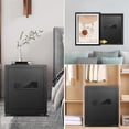 thumbnail image 3 of Omethey 2.0 Cub Safe Box with Fireproof Bag, Steel Security Safe with Backlit Touch Screen Keypad, Dual Alarm, Adjustable Shelf, Mute Function and LED Light for Money Home Office, 3 of 7