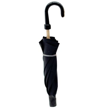 1Pcs Miniature Umbrella for Doll House Accessories Realistic Elegant Black 3.0x0.6x0.6in Wooden Cloth