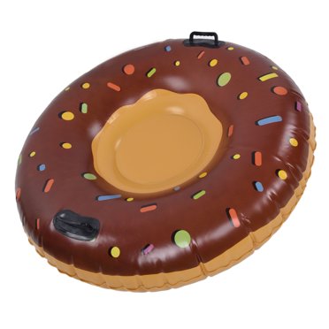 Inflatable Snow Tube, Impact Resistant Exquisite PVC Snow Tube Fashionable for Adult for Outdoor Skiing Activity