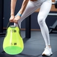 thumbnail image 4 of Workout Water Weight Bag, Elastic PVC Water Filled Kettlebell Inflatable with Air Pump for Home Gym Travel Workout, 4 of 7