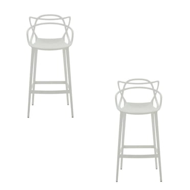 Tabouret de bar en plastique Heavenly Collection 25" ENSEMBLE DE 2