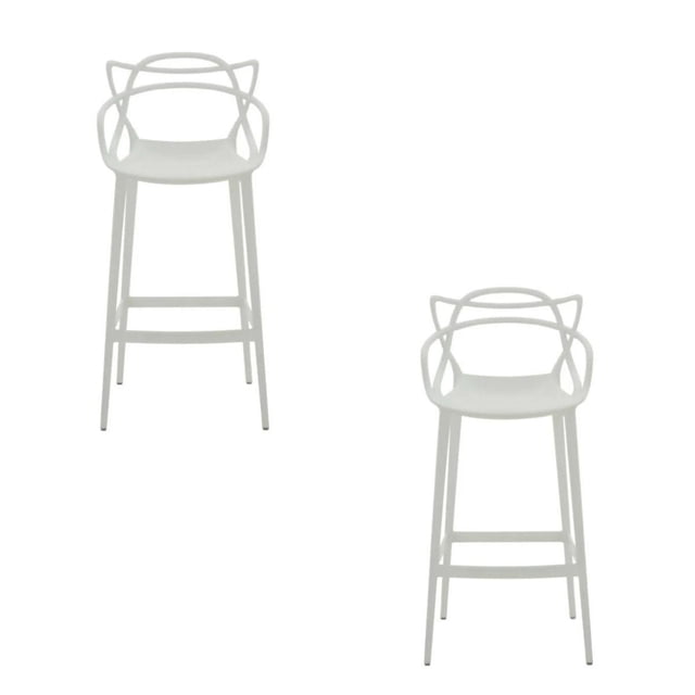Heavenly Collection Plastic Counter Stool 25" SET OF 2