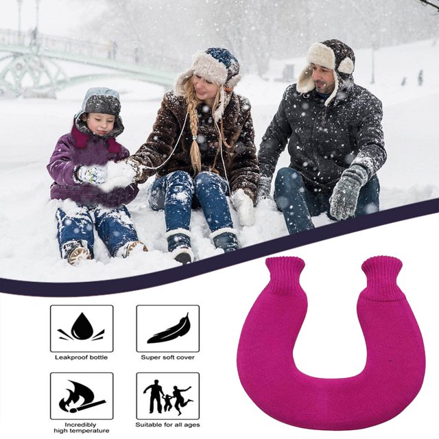 Boovnll Kitchen Gadgets, Warm Hot Water Bottle Soft Cover Hand Warmer Natural Warmth 1L, Home and Kitchen, Kitchen, Kitchen Tools