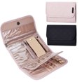 thumbnail image 3 of YAOMOBB Bracelet Case Transparent Travel Jewelry Organizer Roll Foldable Compartment Storage for Necklaces Earrings Rings, 3 of 6