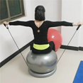 thumbnail image 2 of S SERENABLE 65cm Exercise Ball Chair Fitness Workout w/ Stability Base for Home Gym Gray, 2 of 9