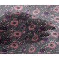 thumbnail image 4 of oneOone Viscose Chiffon Fabric Leaves & Floral Block Decor Fabric Printed BTY 42 Inch Wide, 4 of 5