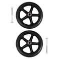 thumbnail image 1 of MasteelfCA 2pcs Wheelchair Front Wheel 7 Inch Manual Wheelchair Front Wheel (Black), 1 of 5