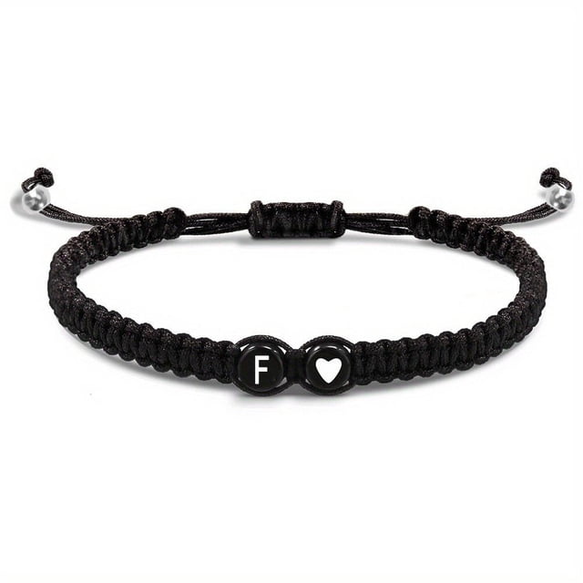 Heart Initial Bracelets 26 Letters Initial Bracelet A-Z Braided Bracelets✨✨ G8Y0