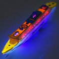 thumbnail image 3 of Liner Ship Boat Electric Toy Flash LED Lights Whistling Sounds Around And Changes On, 3 of 8