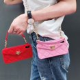 thumbnail image 2 of Wallet Case Compatible with iPhone, Pretty Luxury Bag Design, Purse Flip Card Pouch Cover Soft Silicone Case with Hand Holder Long Shoulder Strap(Red,iPhone XS max), 2 of 7