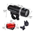 thumbnail image 1 of Langgg Bike Front Rear Light Set LED bike taillight Headlight bike taillight Flashlight Taillight Set Night Cycling Bicycle Lamp Kit, 1 of 9