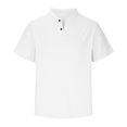 thumbnail image 2 of Chemises pour Hommes en Lin, Chemise Décontractée à Manches Courtes en Coton et Lin, Col Pliable, Blouse Col Rabattu, 2 of 5