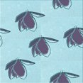 thumbnail image 1 of Ahgly Tapis d'Intérieur Lavable en Machine Carré Transitionnel Bleu Koi, 7 Pieds Carré, 1 of 7