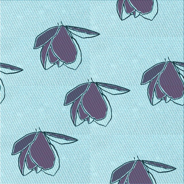 Ahgly Tapis d'Intérieur Lavable en Machine Carré Transitionnel Bleu Koi, 7 Pieds Carré