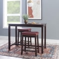 thumbnail image 4 of Tabouret de comptoir Warren rouge, 4 of 8