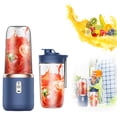 thumbnail image 1 of Personal For Shakes & 400ml – 2 To Go Portable Cups & Lids Easy Clean High Speed Mixer For Juices Kitchen Baby Food – Powerful Motor Double Tap Juicer Hand Held Watermelon Extractor Juicer Masticating, 1 of 3
