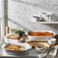 thumbnail image 2 of HENCKELS Ceramic 8 Piece Bakeware Set, White, 2 of 11