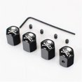 thumbnail image 5 of Car Skull Logo Anit-theft Metal Wheel Tire Valve Cap Tyre Dust Caps For Different Skull Style 40pcs = 10 Sets, 5 of 5