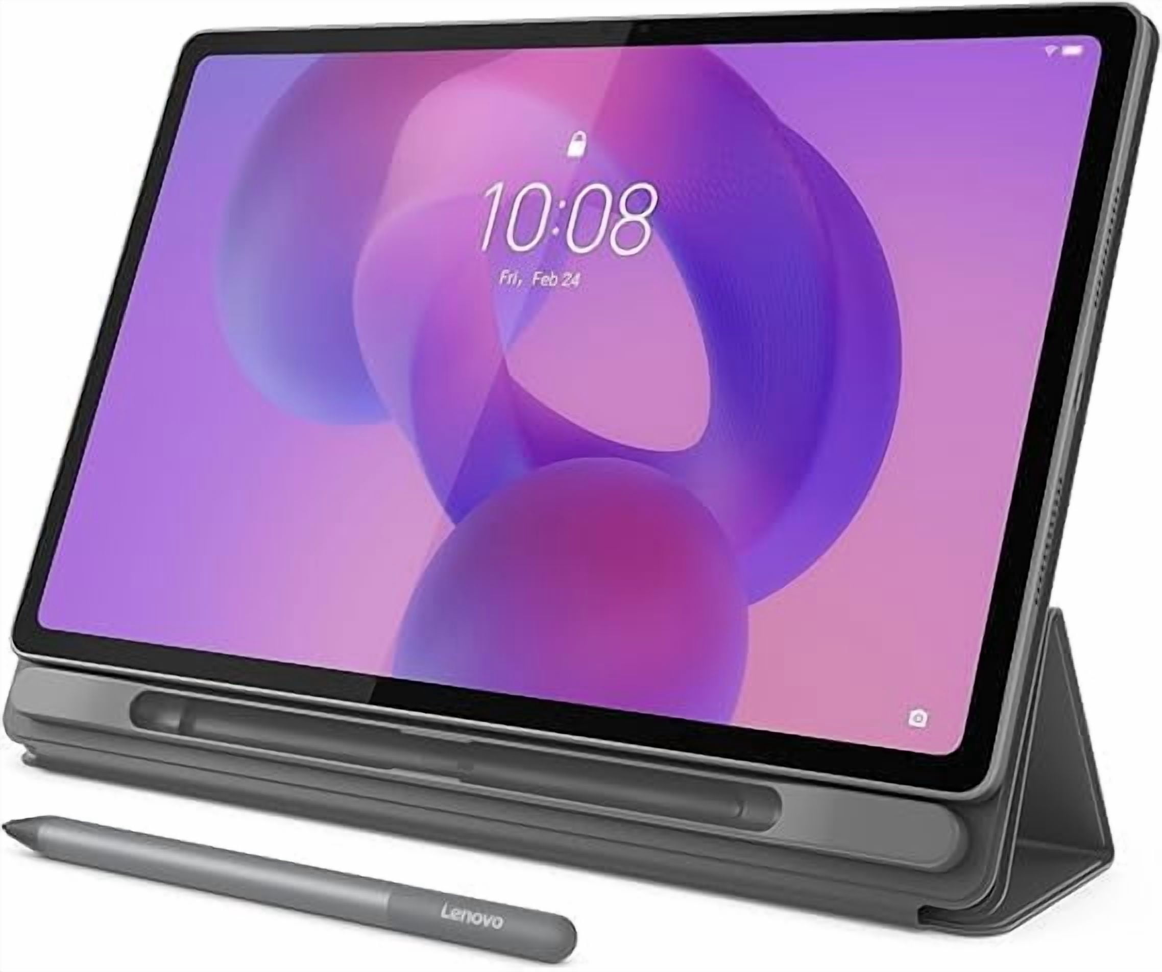 Lenovo Idea Tab Android Tablet 12.1" MTK Dimensity 6400 Tablet 128 GB SSD 8 GB RAM with Folio Case and Pen - Luna Grey