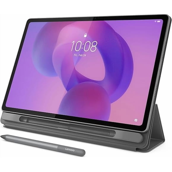 Lenovo Idea Tab Android Tablet 12.1" MTK Dimensity 6400 Tablet 128 GB SSD 8 GB RAM with Folio Case and Pen - Luna Grey