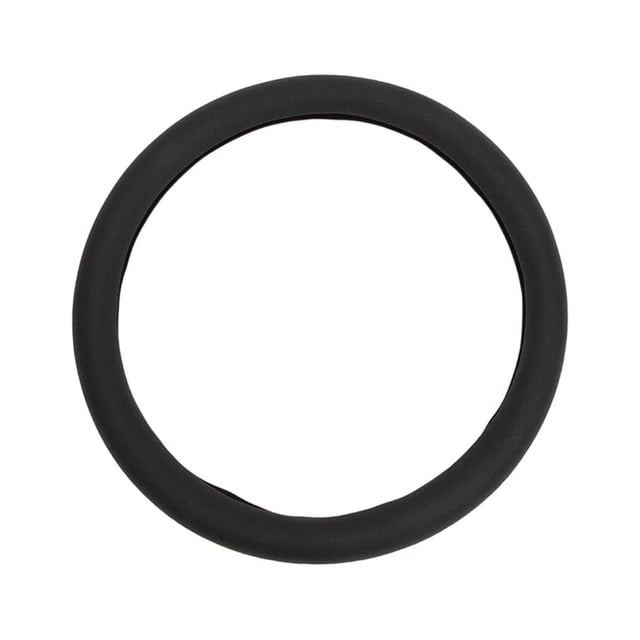 Transemion Silicone Car Steering Wheel Protector Cover Silicone Universal Steering Wheel Cover Durable Black