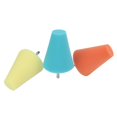 thumbnail image 2 of Wheel Sponge Buffing Cone, Easy To Use Orange Yellow Blue Wheel Hub Cone Polishing Pad  For Cars Boats Motorcycles, 2 of 8
