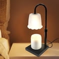 thumbnail image 2 of Small Table Lamp for Bedroom with Dimmable Night Light Function and Retractable Melting Wax Design Gold Wood Finish 8.66 in H, 2 of 6