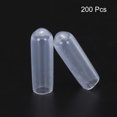 thumbnail image 2 of Uxcell Rubber End Caps Vinyl Round End Cap Cover Screw Thread Protectors for Screw 200Pcs Clear 4mm, 2 of 6