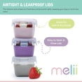 thumbnail image 2 of Melii Glass Food Storage Containers with Silicone Sleeve 3 Pack, 2 of 6