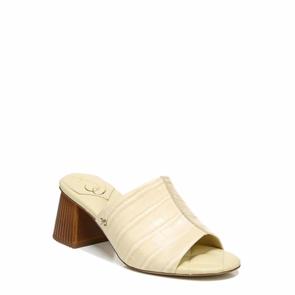 Sam Edelman SONYA EGGSHELL/LARGE EXOTIC CROCO PR SANDAL