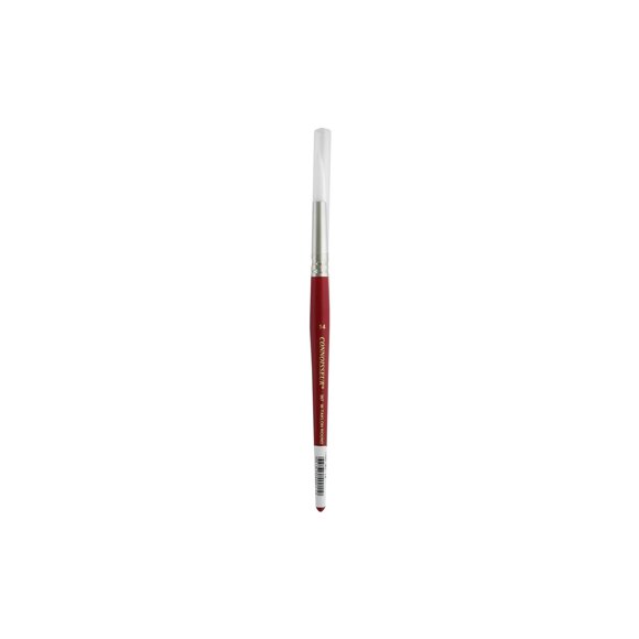 Connoisseur Brush White Taklon Short Round #14