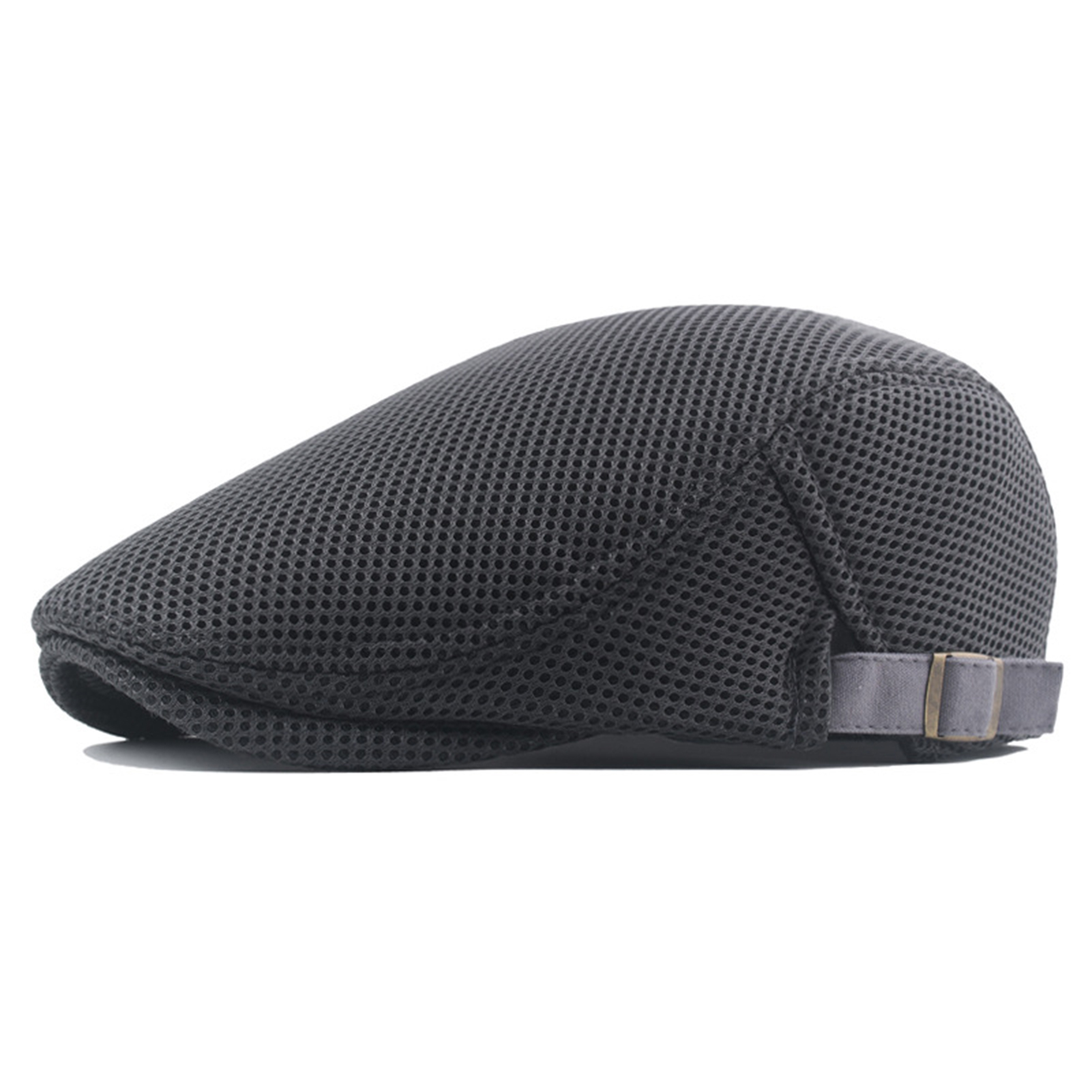 Trayknick Convenient Men Hat Perfect Gifts Polyester Hollow Washable Men Beret Cap for Daily