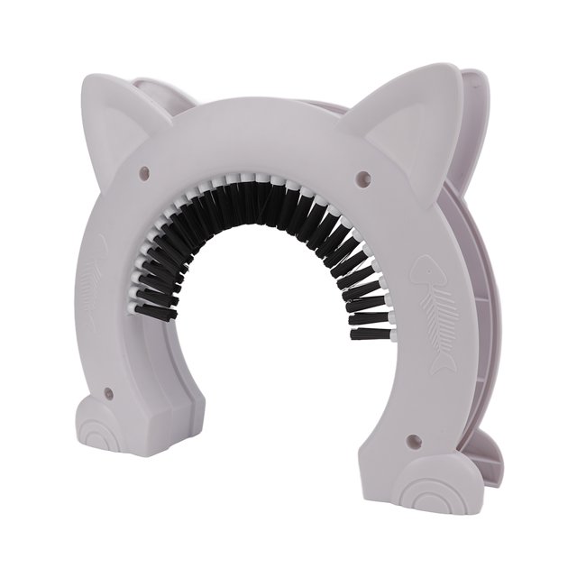 Cat Interior Door, Silent Design Easy Assembly ABS Indoor Cat Door For Cats White