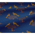 thumbnail image 5 of oneOone Viscose Jersey Fabric Bird & Tree Block Print Fabric BTY 60 Inch Wide, 5 of 5