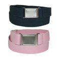 thumbnail image 1 of CTM® Ceinture Élastique avec Boucle Plate Magnétique Invisible (Lot de 2 Couleurs) (pour Femmes, 1 of 3