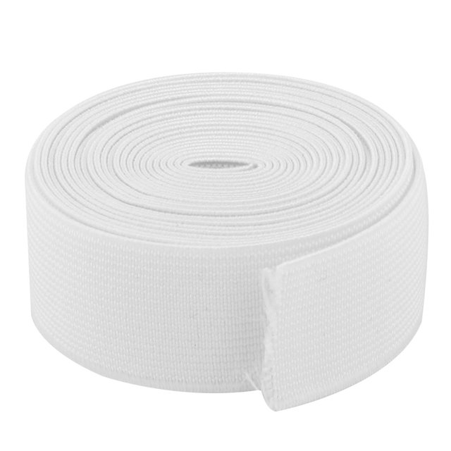 Unique Bargains Polyester Springy Stretchy Knitting Sewing Elastic Band Strap White 2.73 Yards
