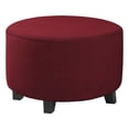 thumbnail image 2 of Housse Extensible pour Pouf Rond Housse de Repose-Pieds Amovible Housses de Repose-Pieds - Rouge 12 Rouge, 2 of 8