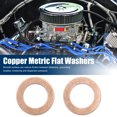thumbnail image 2 of Unique Bargains 15mm Inner Dia Copper Crush Washers Car Flat Sealing Plate Gaskets Rings 10pcs, 2 of 3