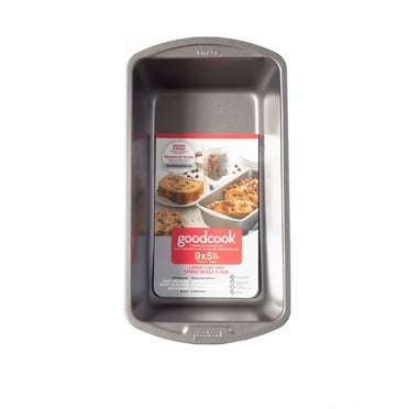 GoodCook Everyday Nonstick Steel Loaf Pan, 9" x 5", Gray