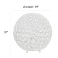 thumbnail image 4 of Elegant Designs Elipse 10 Inch Crystal Ball Sequin Table Lamp, 4 of 9