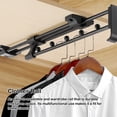thumbnail image 3 of Lot de 2 Tringles de Garde-Robe Robustes, Support de Cintres pour Garde-Robe, Rail de Garde-Robe à Montage Supérieur, Tringle de Tube de Rail d'Organisateur Ajustable Taille : 30CM 355mm, 3 of 9