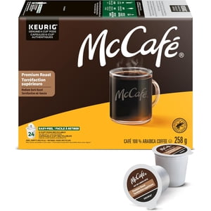 Boîte de 4 - McCafe Café à la crème de café de K-Cup paquet de 24