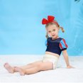 thumbnail image 3 of Maillot de Bain d'Été Deux Pièces pour Petite Fille, Bikini de Jeu de Rôle, Tankini pour Tout-Petit, Rouge, 3 à 10 Ans, 3 of 6